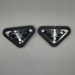 2x Black Prada Croc Charm